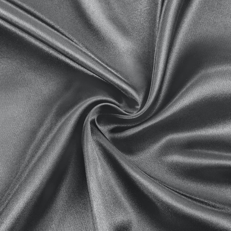 SiinvdaBZX 3-Piece Set Satin Queen Fitted Sheet & 2 Pillowcase  Grey Silky Soft Fitted Bottom Sheet  Wrinkle Free  Fade Resistant  Deep Pocket Bed Sheet (Deep Up to 15"") - Image 5